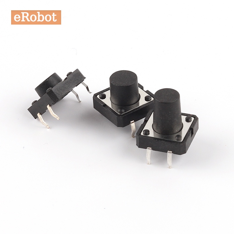 Set 20 Công Tắc Nhấn Mini 12x12 12 * 12 * 4.3mm 5mm 6 7 8 9 10 11 12 Mm 4Pin