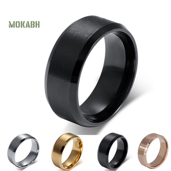 Nhẫn Cưới Thép Titan Thời Trang Cho Cặp Đôi