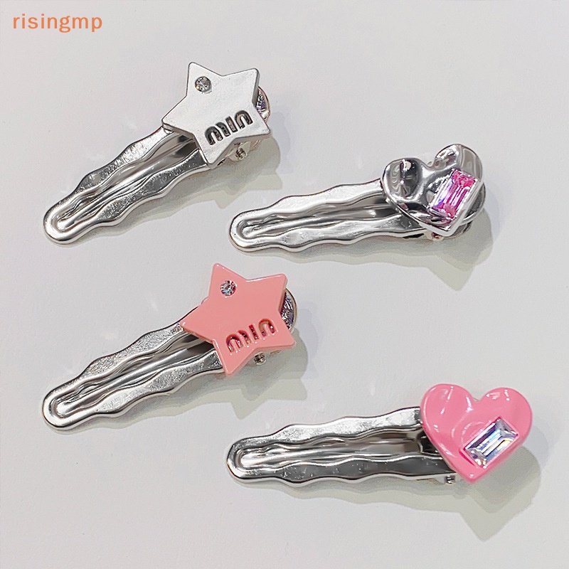 Kẹp Tóc Hình Ngôi Sao Năm Cánh Đính Pha Lê Màu Hồng Xinh Xắn Cho Bé Gái