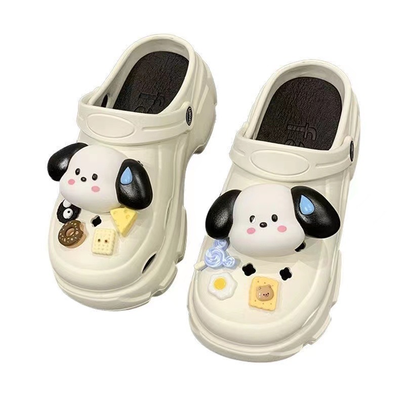 C＆S Dép sandal nữ Dép bánh mì  dép đế cao Mùa hè Thoải Mái Xinh Xắn