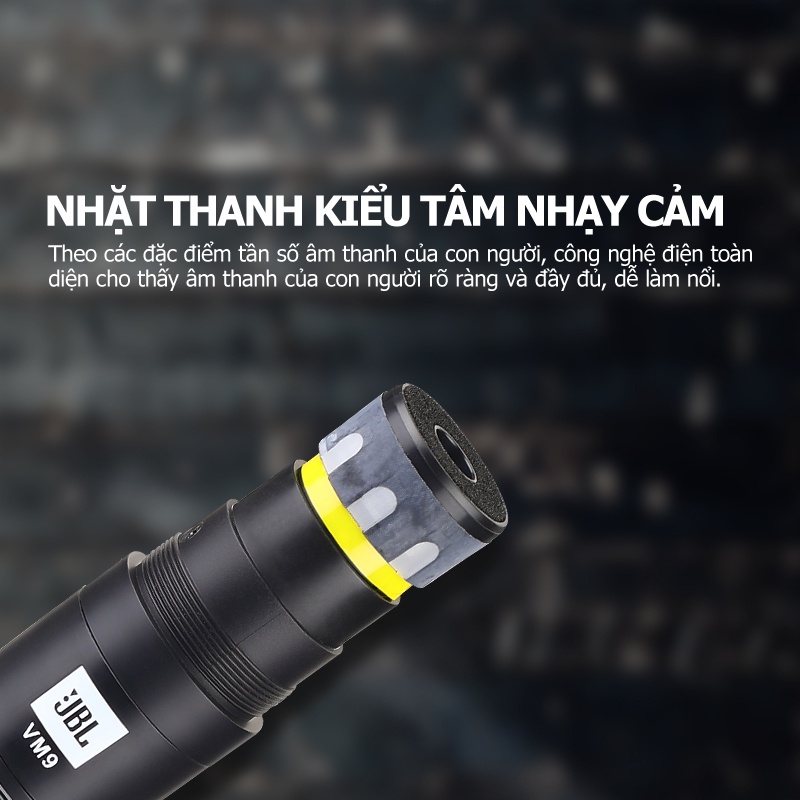 Micro hát karaoke không dây JBL 360plus microphone wireless,micro không dây cao cấp chống hú