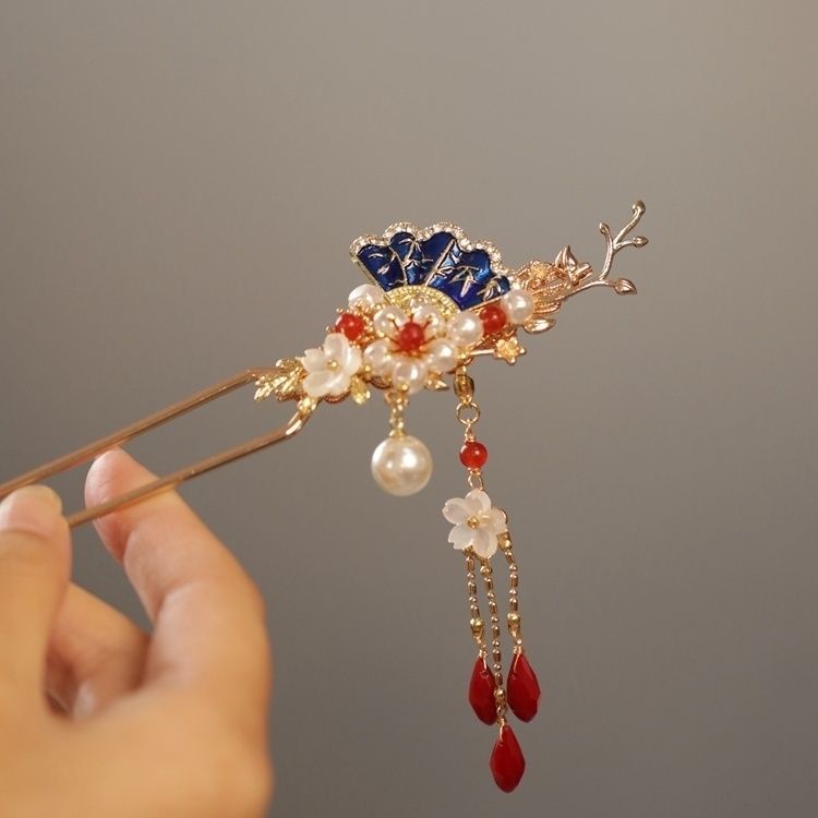 Trâm Cài Tóc Phối Tua Rua Phong Cách Trung Hoa Cổ Điển Cho Cô Dâu