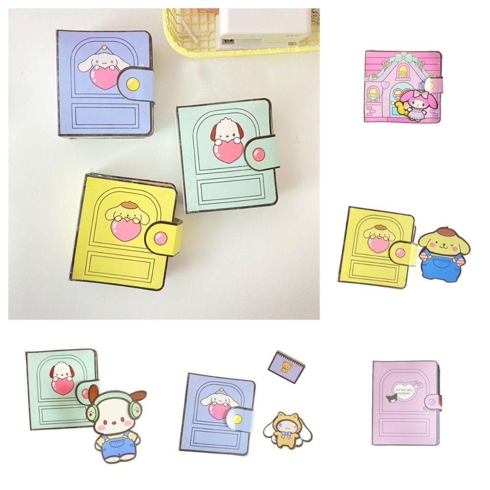 Sách Hình Dán 3D Kuromi Busy Cinnamoroll Handmade 1 Không Cắt Dành Cho Trẻ Em