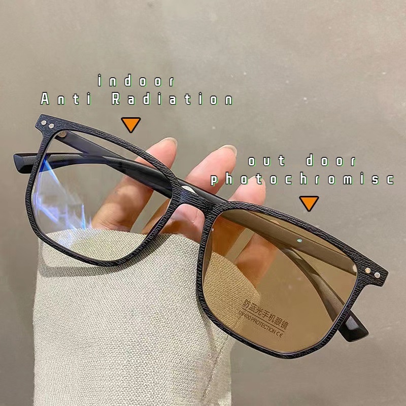 Kính Mát Chống Ánh Sáng Xanh Phong Cách Retro Cho Nam Nữ