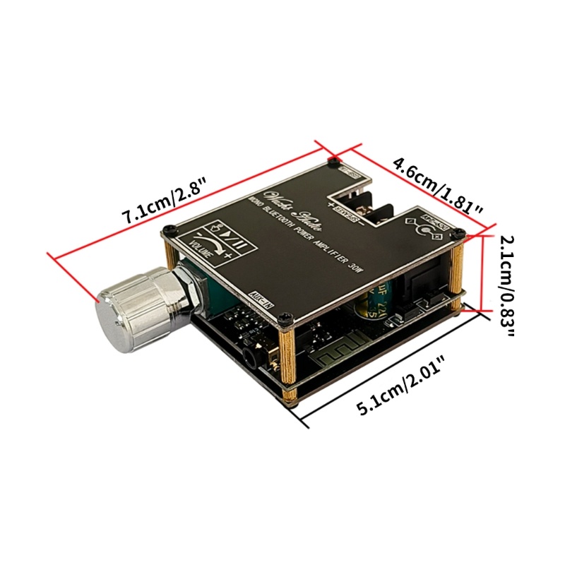 Bảng Mạch Khuếch Đại Âm Thanh Không Dây Star ZK-301B Mono 30W BT5 3