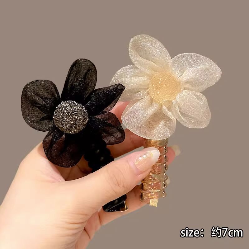 Dây buộc tóc lò xo Dây Buộc Tóc Cao Su Co Giãn Hình Hoa Hướng Dương Phong Cách Mới Cho Nữ