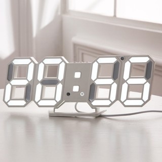 3d intelligent light-sensitive led đồng hồ treo tường đồng hồ kỹ thuật số đồng hồ báo thức đồng hồ treo tường nhiệt độ ánh sáng-on-dark color scheme