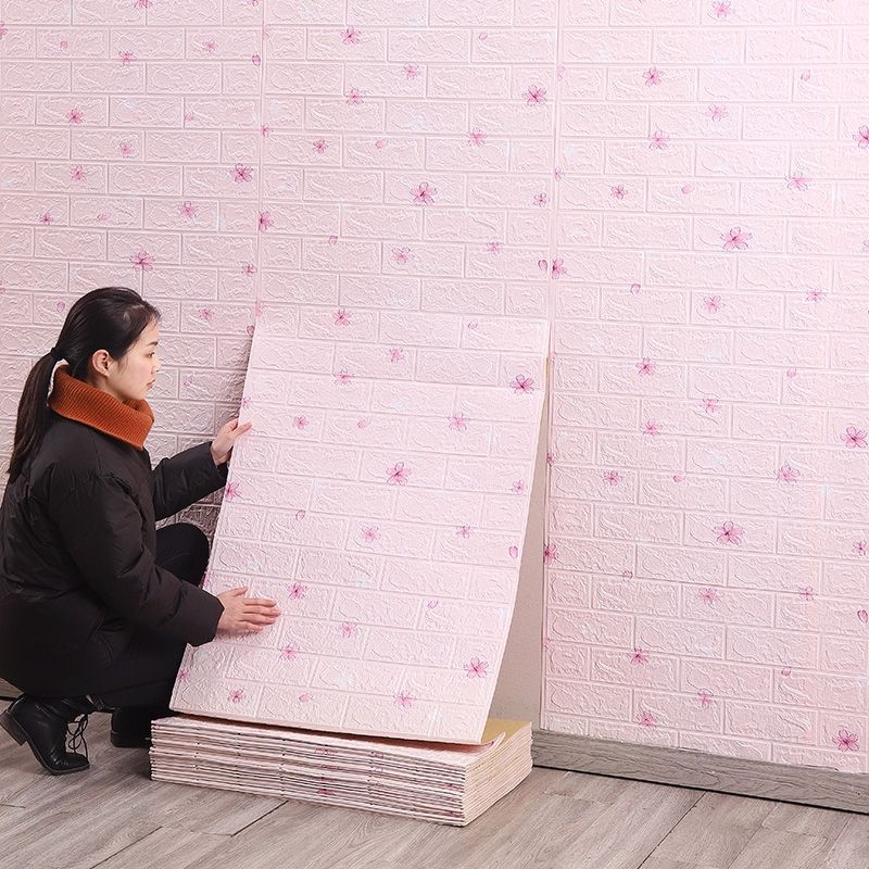 miếng dán tường xốp dán tường 3d sốp dán tường sốp dán tường Trang trí nhà cửa Keo dán hình nền bọt thiết kế kết dính giấy dán tường trang trí tường nhãn dán gạch trang trí mái nhà trần trang trí tường panner trang trí nội thất