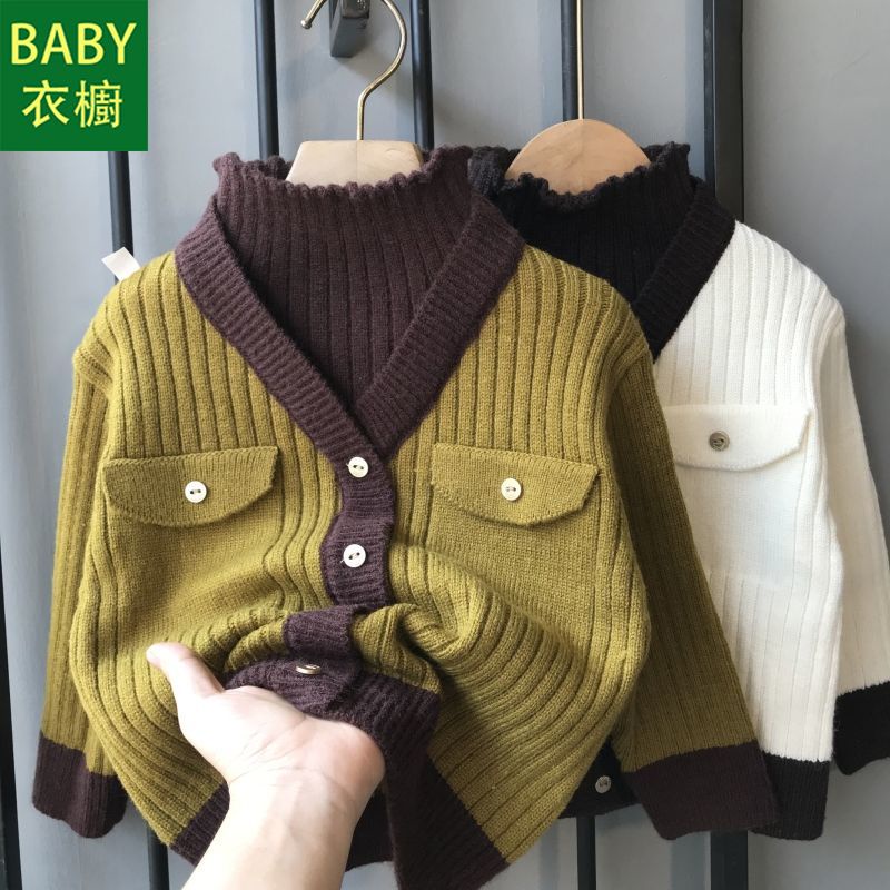 Áo Sweater Giả Hai Lớp Phong Cách Hàn Quốc Thời Trang Thu Đông Mới 2023 Dành Cho Bé Trai