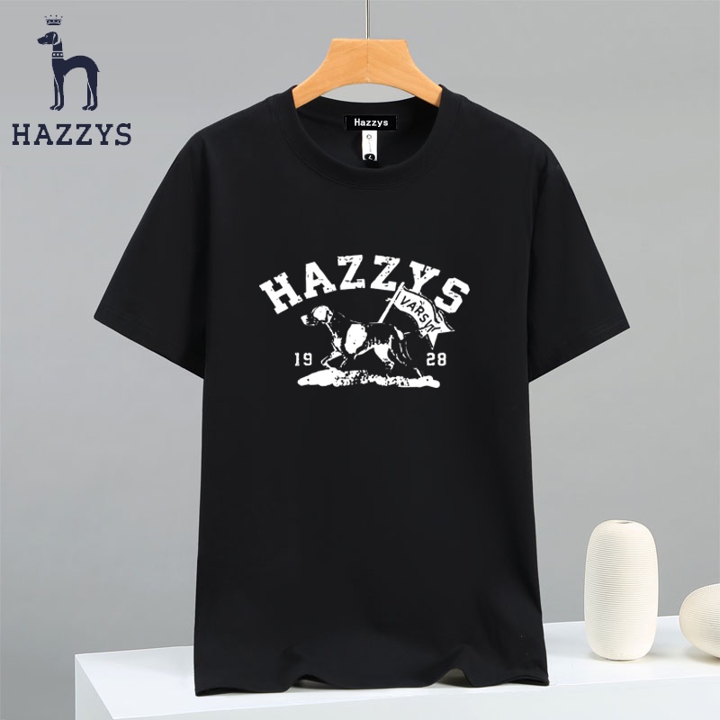 Ready stock hazzys men's t-shirt summer crewneck cotton men's short sleeve new fashion casual t-shirt