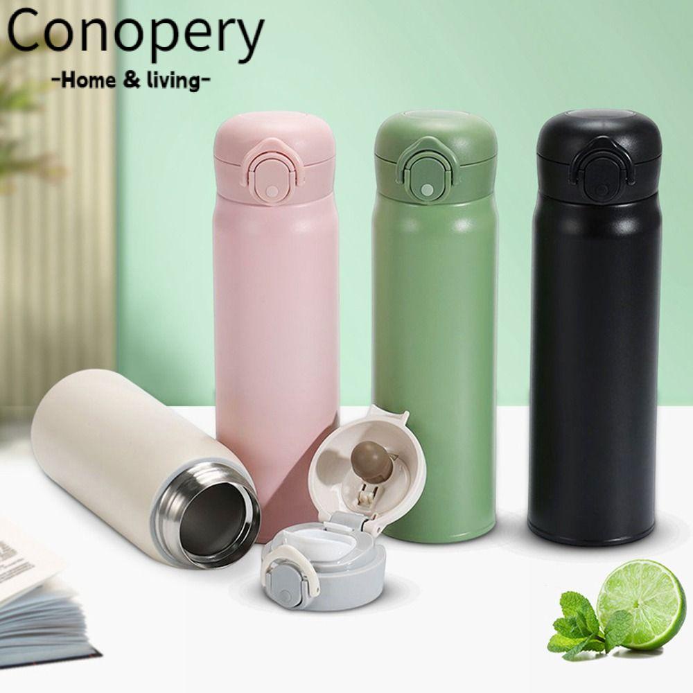 Conopery Tách cà phê cách nhiệt, cốc du lịch 500ml bằng thép không gỉ,