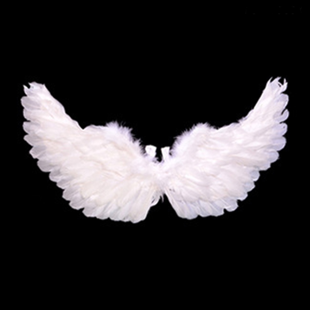 ☃Đôi cánh lông vũ thiên thần với dây thun màu sáng trang phục nhẹ nhàng cánh cosplay đạo cụ chụp ảnh