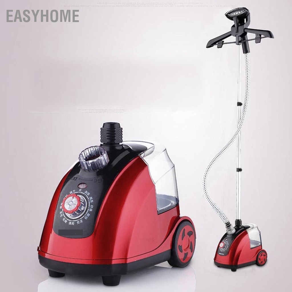 EasyHome Bàn Là Hơi Nước Đứng Cho Quần Áo 1800W Chuyên Nghiệp Điện Mạnh Máy Ủi May Gia Đình Phích Cắm Châu Âu 220V Đỏ