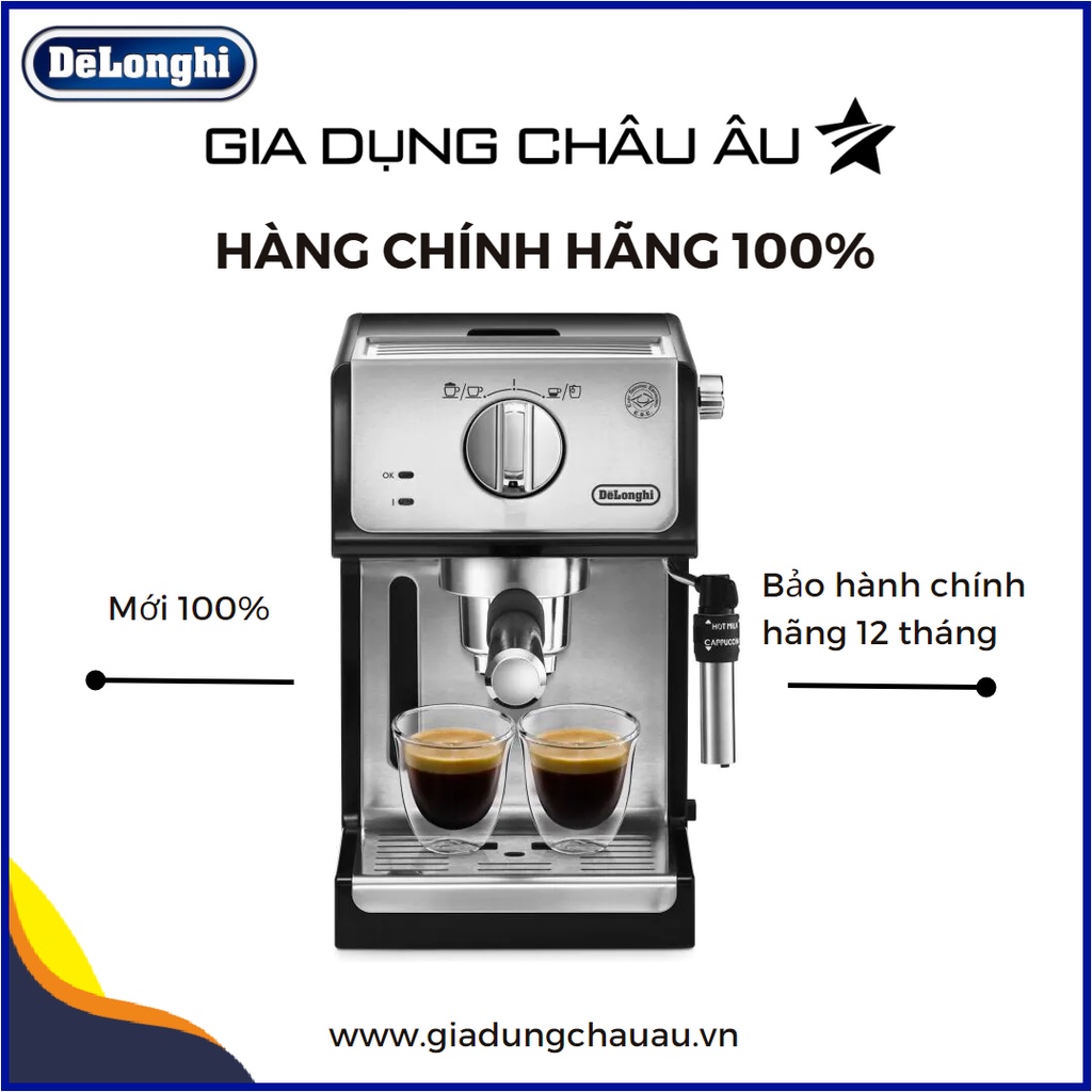 [CHÍNH HÃNG] Máy pha cà phê Delonghi ECP35.31 - Bảo hành chính hãng 12 tháng - coffee machine delonghi ecp3531