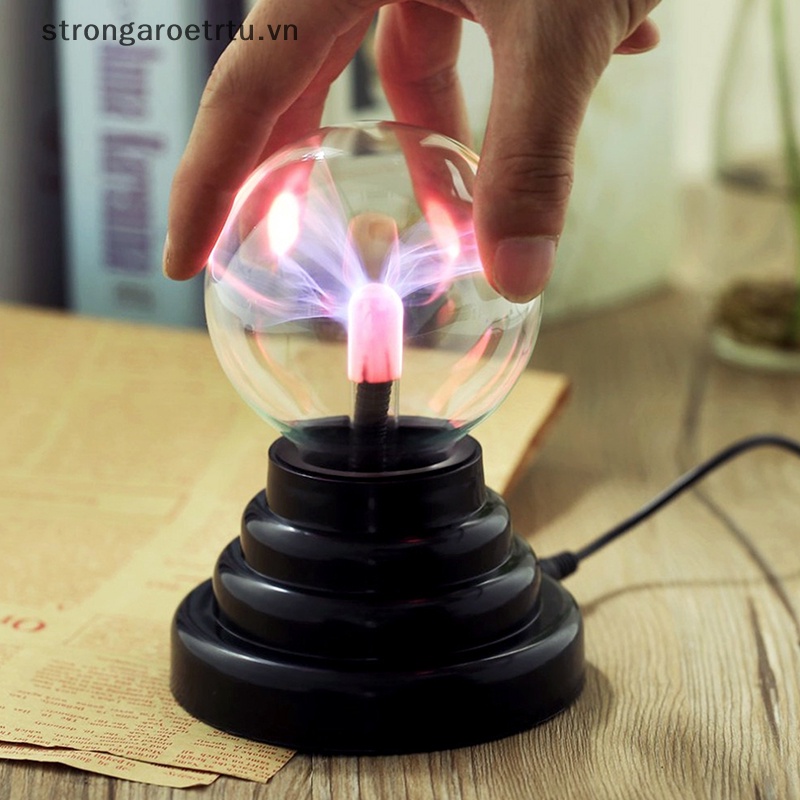 Strongaroetrtu 3 inch magic plasma ball đèn cảm ứng khí quyển nhạy cảm ánh sáng ban đêm đèn mới lạ cho trẻ em sinh nhật món quà giáng sinh vn