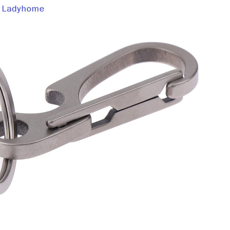 Lady 1pc hợp kim titan carabiner móc khóa đa chức năng ngoài trời