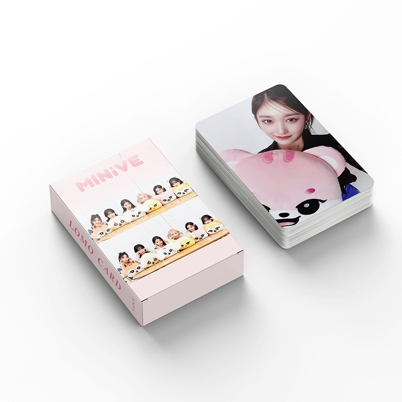 IVE LOMO Card Set 55 Tấm Thẻ Ảnh MINIVE POP UP Hình Nhóm Nhạc
