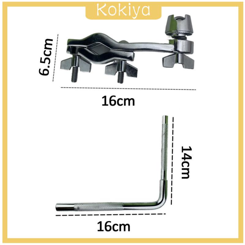Bass drum cowbell holder drum extension clip hỗ trợ phát hành nhanh chân đế bộ gõ gắn cánh tay phụ kiện cowbell mount bracket drum clamp