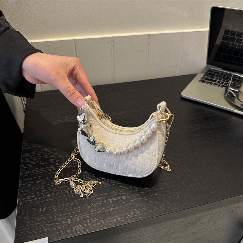 Chelkolrs Túi Đeo Chéo Đính Ngọc Trai Thời Trang Dành Cho Nữ