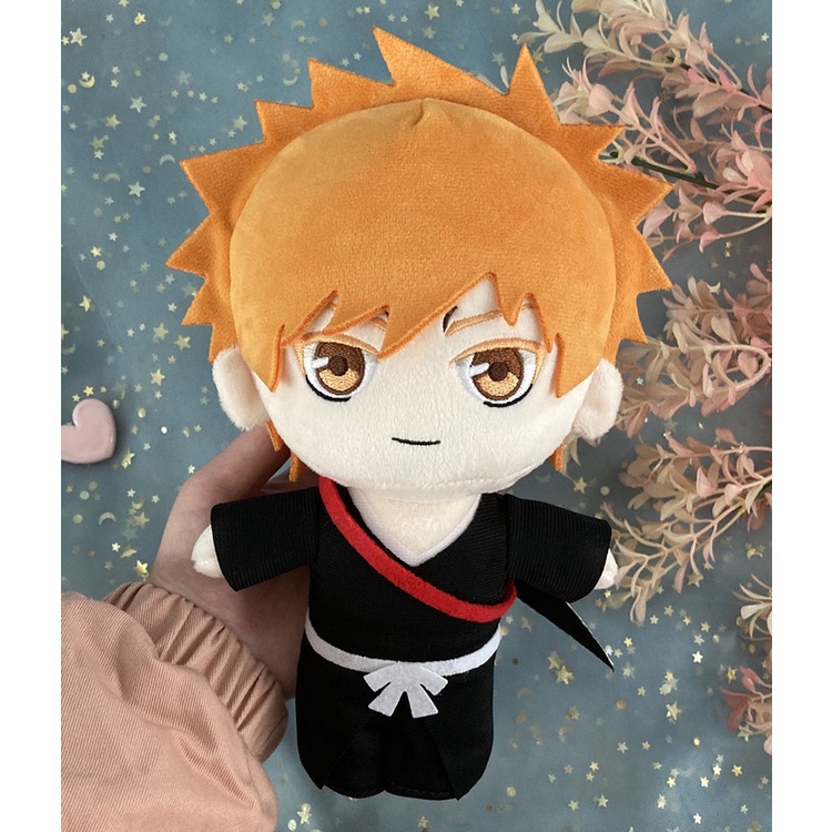 Mới 20 cm anime bleach búp bê sang trọng kurosaki ichigo kuchiki rukia kuchiki byakuya ichimaru gin đồ chơi nhồi bông cậu bé búp bê bông
