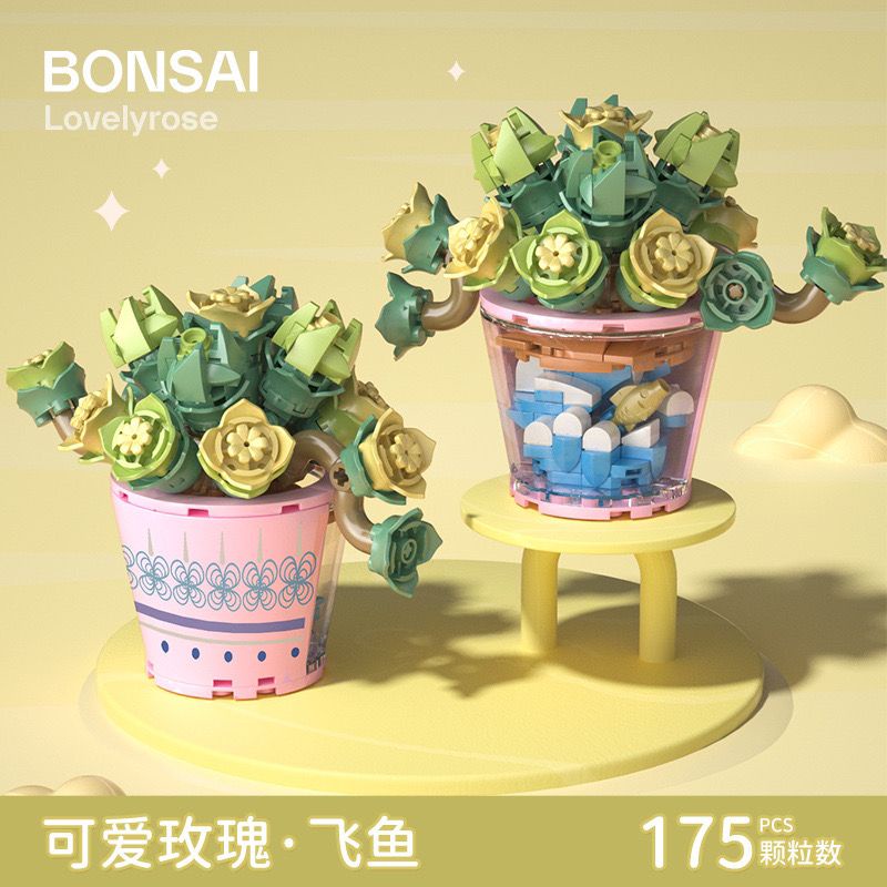 Bộ Đồ Chơi Lắp Ráp Cửa Hàng Hoa Dễ Thương