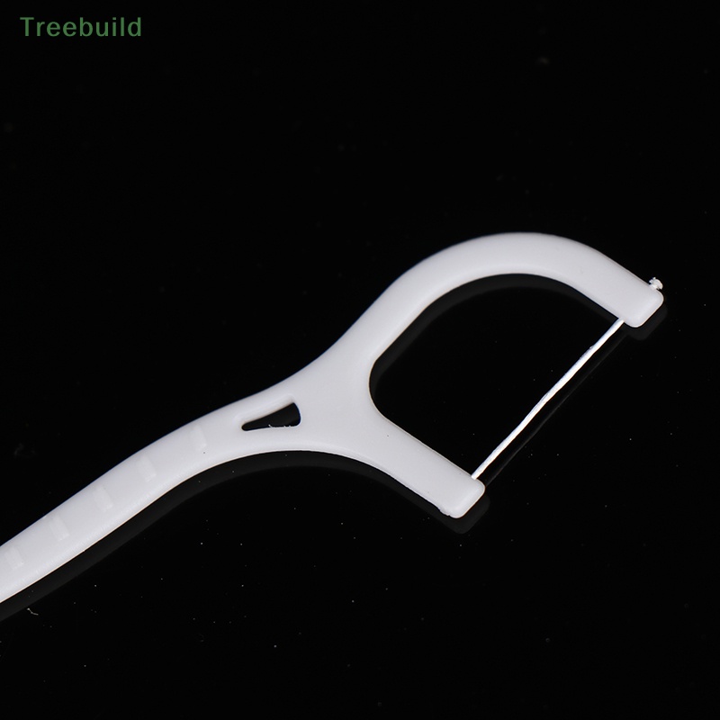 100 cái dùng một lần chỉ nha khoa bàn chải kẽ răng tăm làm sạch răng