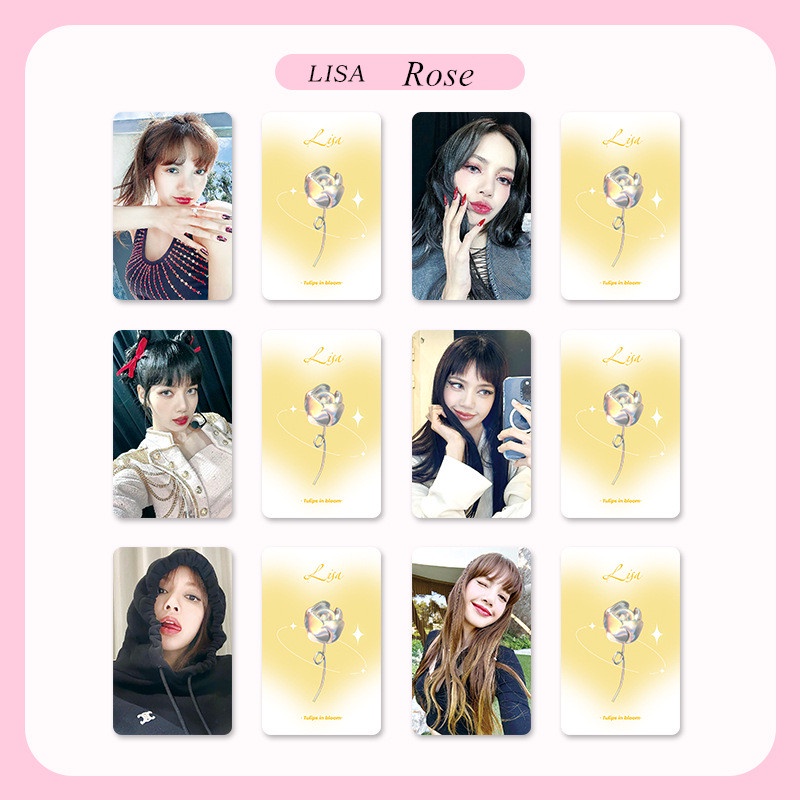 Set 6 Tấm Ảnh lomo Card jennie jisoo lisa Nhóm Blackpink