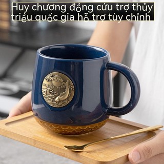  Cốc Gốm Sứ Cổ Điển Trào Lưu Phong Cách Trung Quốc Cốc Pha Trà Cà Phê Đồng Cá Tính Nổi Sáng Tạo 