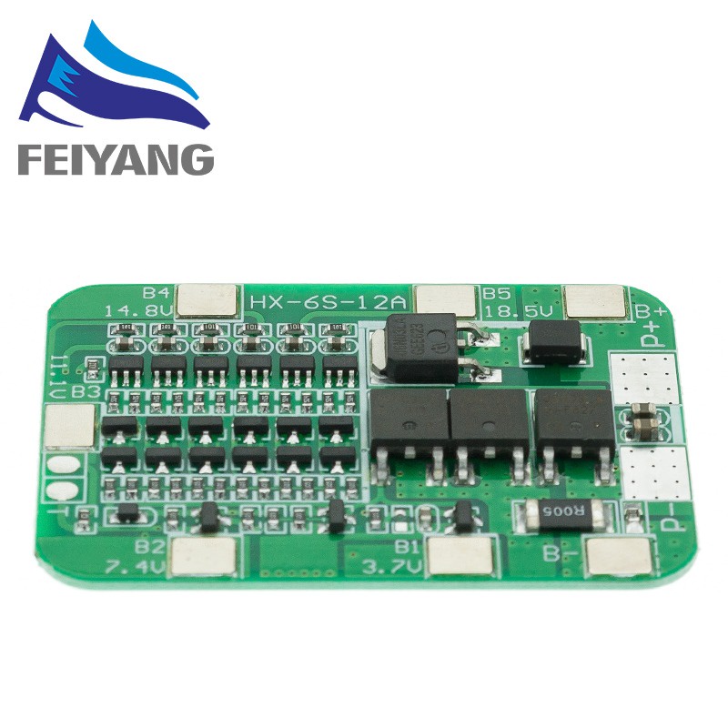 Bảng mạch 6S 15A PCB BMS chuyên dụng cho 6 pin 18650 Li-ion Lithium BM01
