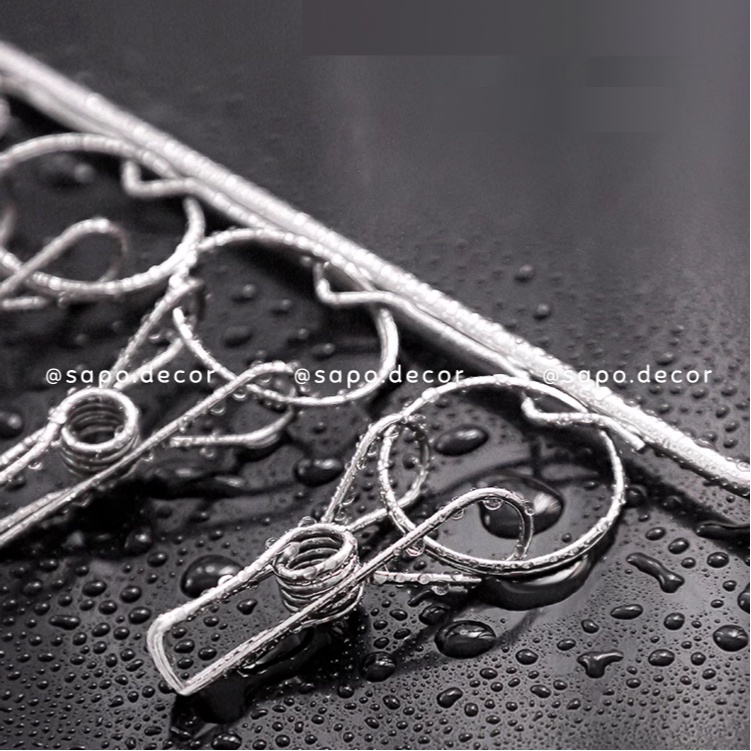 Móc phơi quần áo treo vớ chất liệu in.ox siêu bền - Sapo Decor 25