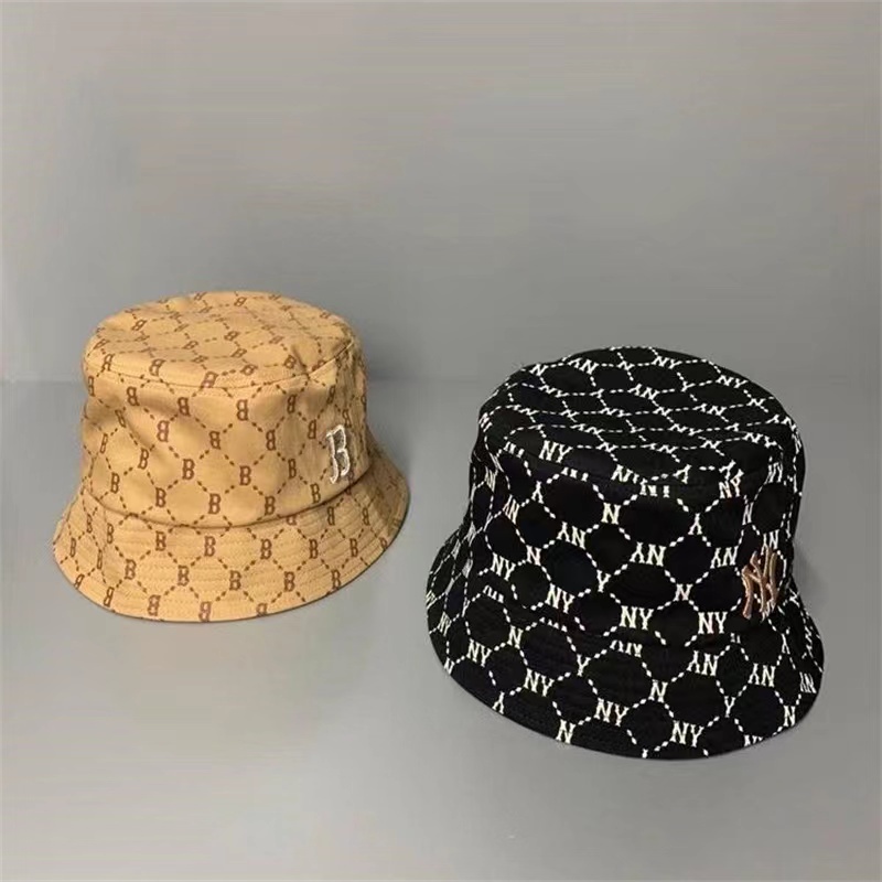 Thời trang mới bông thêu ny mũ xô phụ nữ đàn ông hợp thời trang ngư dân ngoài trời mũ chống nắng