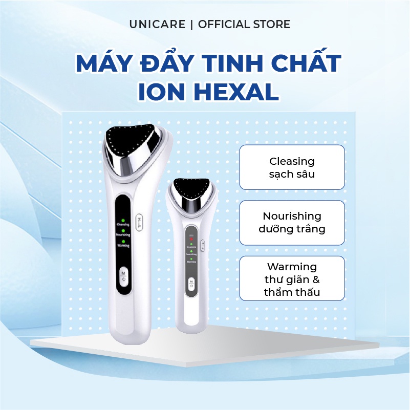 Máy đẩy tinh chất HEXAL pro , Máy massage mặt giúp dưỡng chất thẩm thấu sâu, da mặt căng mịn, đẹp da hiệu quả