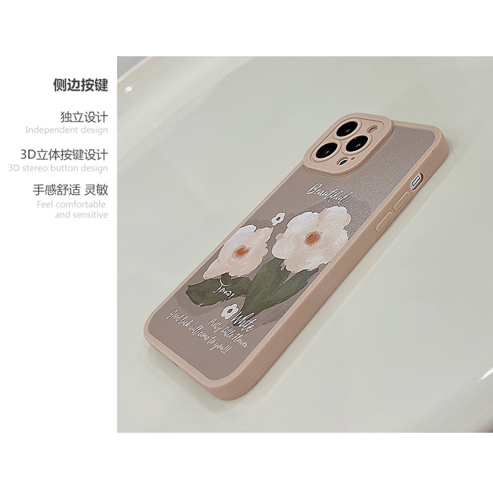 Ốp Điện Thoại Họa Tiết Tranh Sơn Dầu Hình Hoa Đẹp Mắt Cho iphone13 14 14pro max xs 8 12 11