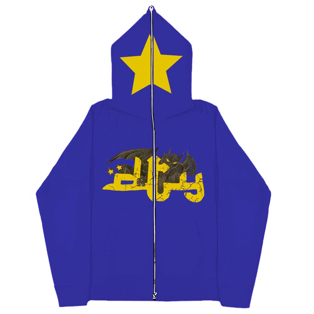 Áo khoác hoodie MMIOT khóa zip oversize phong cách harajuk gothic đường phố retro hip hop y2k cao cấp cho nam nữ