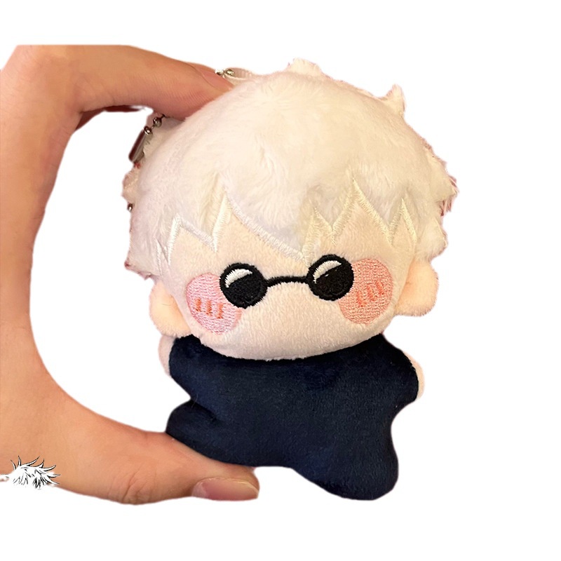 Star3 jujutsu kaisen gojo satoru búp bê sang trọng quà tặng cho bé gái túi trẻ em mặt dây chuyền đồ chơi nhồi bông cho trẻ em búp bê móc khóa