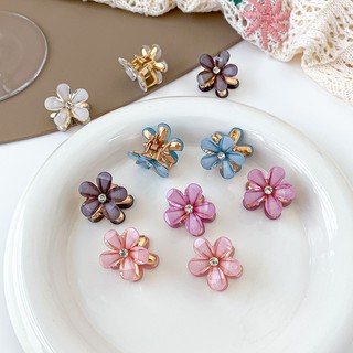 Set 2 Kẹp Tóc Hoa Trà Đính Đá Thời Trang Cho Nữ