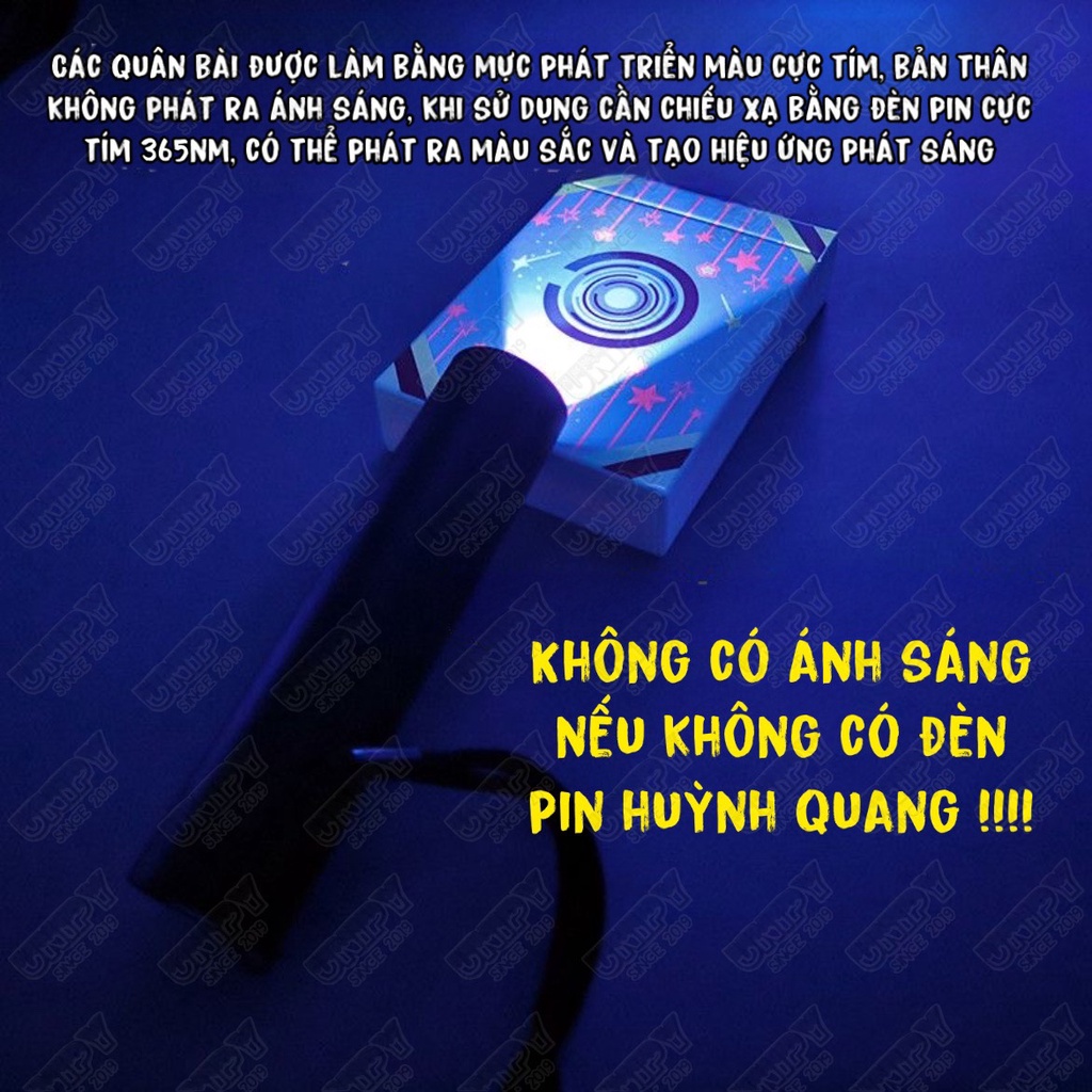 Bộ Bài Tây Cung Hoàng Đạo Phát Sáng Huỳnh Quang UV Cao Cấp | Thẻ Bài Sưu Tầm Trưng Bày