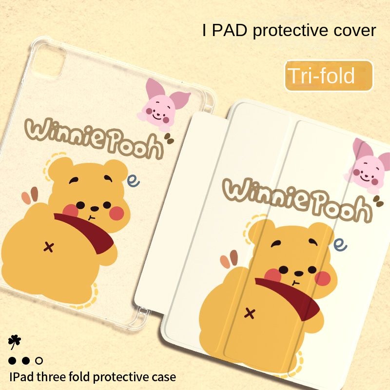 Ốp Máy Tính Bảng Hình Gấu Cho iPad gen10 Air 4 / 5 Air1 / 2 / 3 9.7 10.5 2018 / 2019 / 2020 / 2021 7th / 8th / 9th gen 10.2 iPad Pro Giá Đỡ