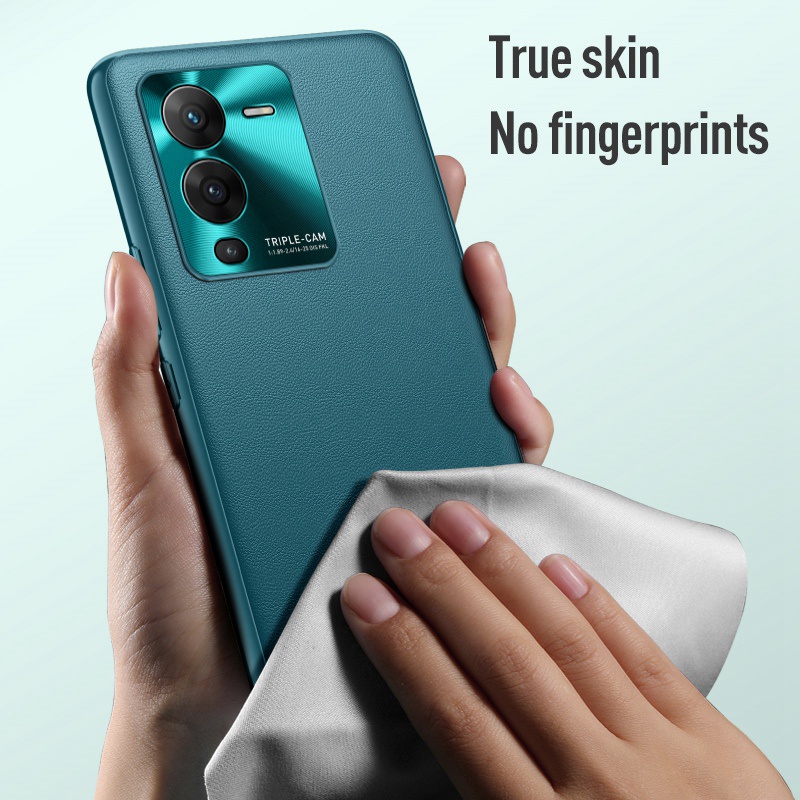 Ốp Điện Thoại Da PU Phối Silicon Nhám Sang Trọng Cho VIVO V25 Pro V 25 VIVO V25 5G VIVO V25Pro