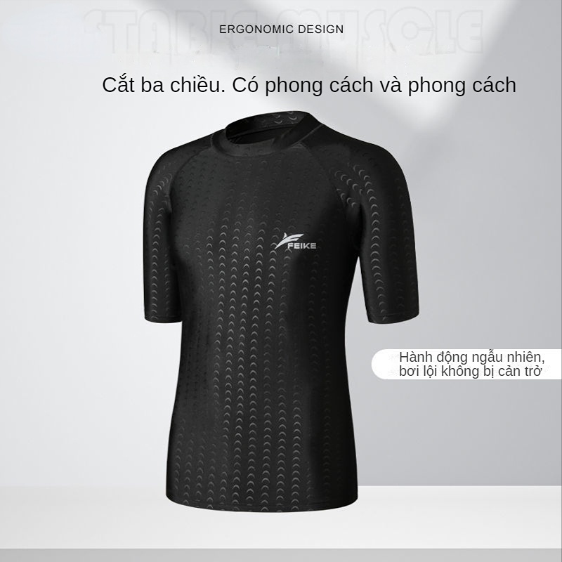 Bộ Đồ Bơi / Kính Bơi / Mũ Bơi Giả Da Cá Mập Nhanh Khô Chuyên Nghiệp Cho Nam