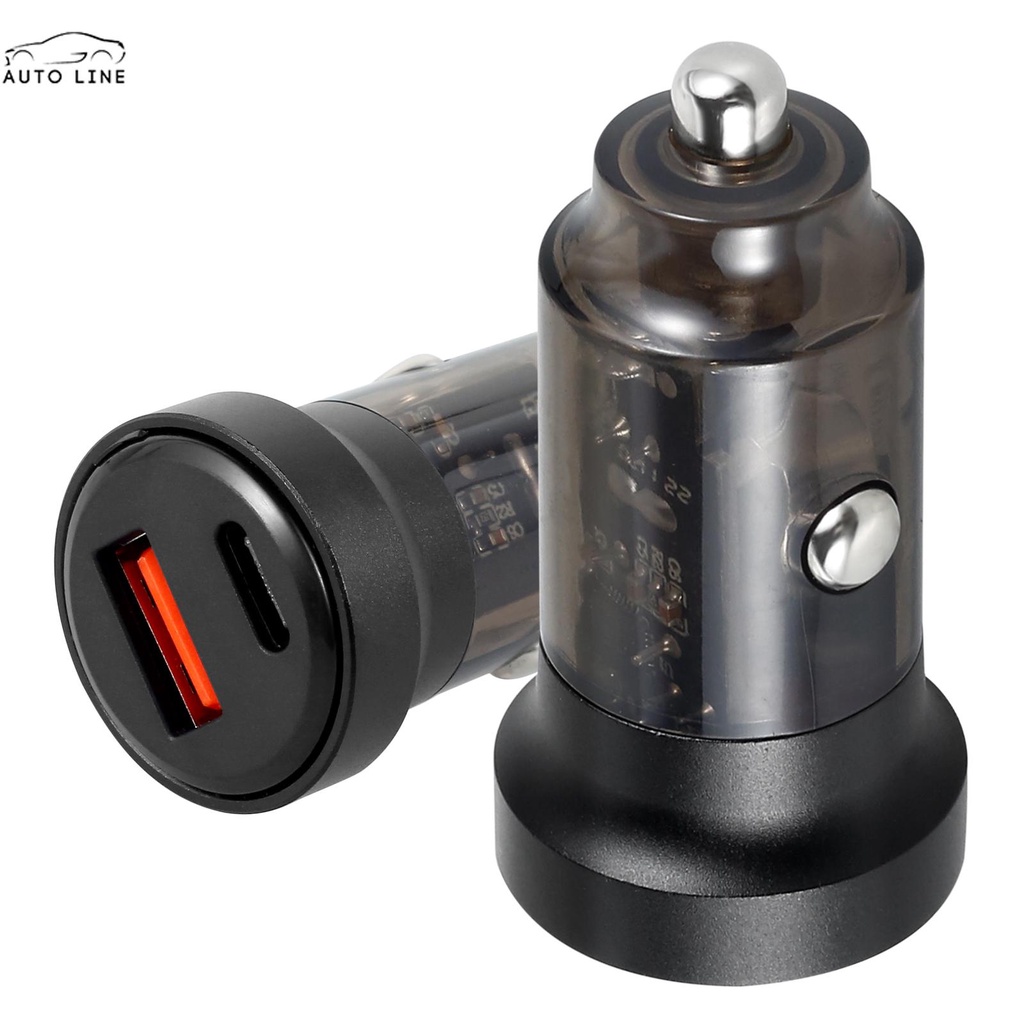 Tẩu Sạc Nhanh 12-24V 30W Cổng Kép SHOPCYC4715 Cho Xe Hơi