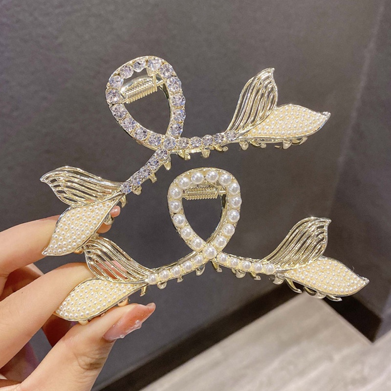 Kẹp Tóc Đuôi Cá Đính Ngọc Trai Thời Trang Cho Nữ