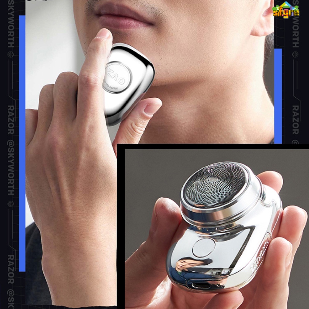 Dao Cạo Râu Mini Cầm Tay Không Đau Chống Thấm Nước Ipx7 Dành Cho Nam