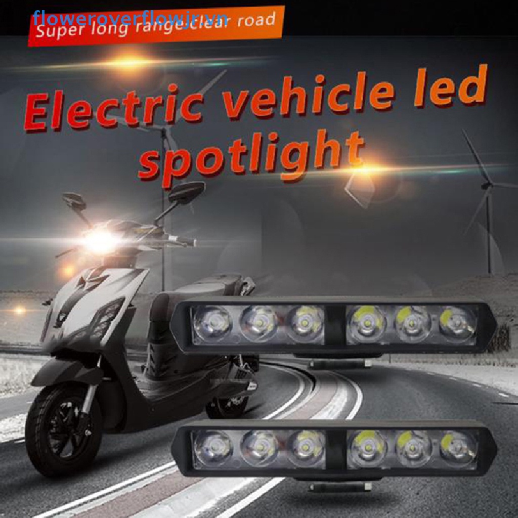 Đèn Pha DRL 6LED Độ Sáng Cao Chuyên Dụng Cho Xe Mô Tô