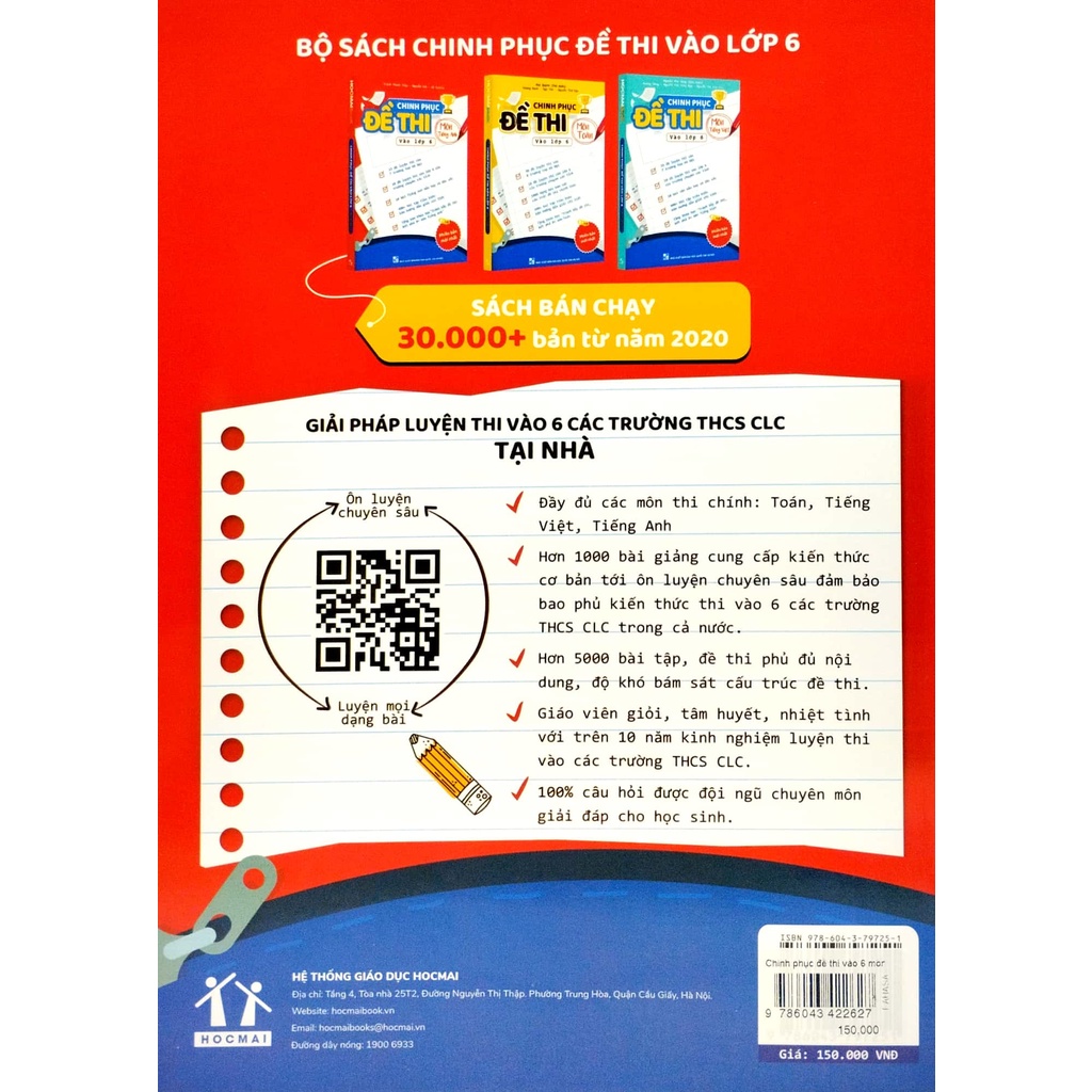 Sách Chinh Phục Đề Thi Vào Lớp 6 Môn Tiếng Anh