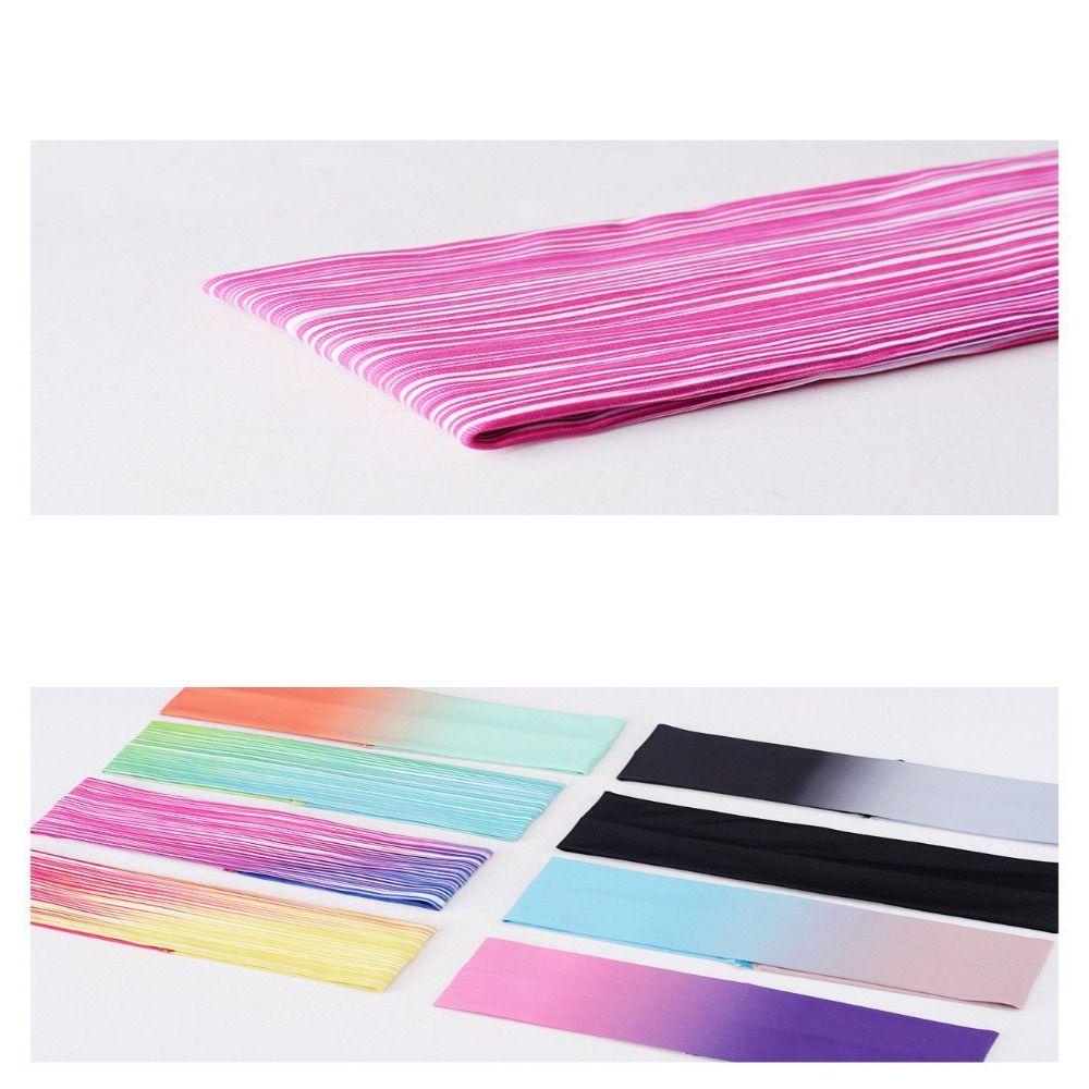 ANEMONE Băng Đô Thể Thao Co Giãn Thấm Hút Mồ Hôi Màu Sắc Gradient Dành Cho Nam Và Nữ