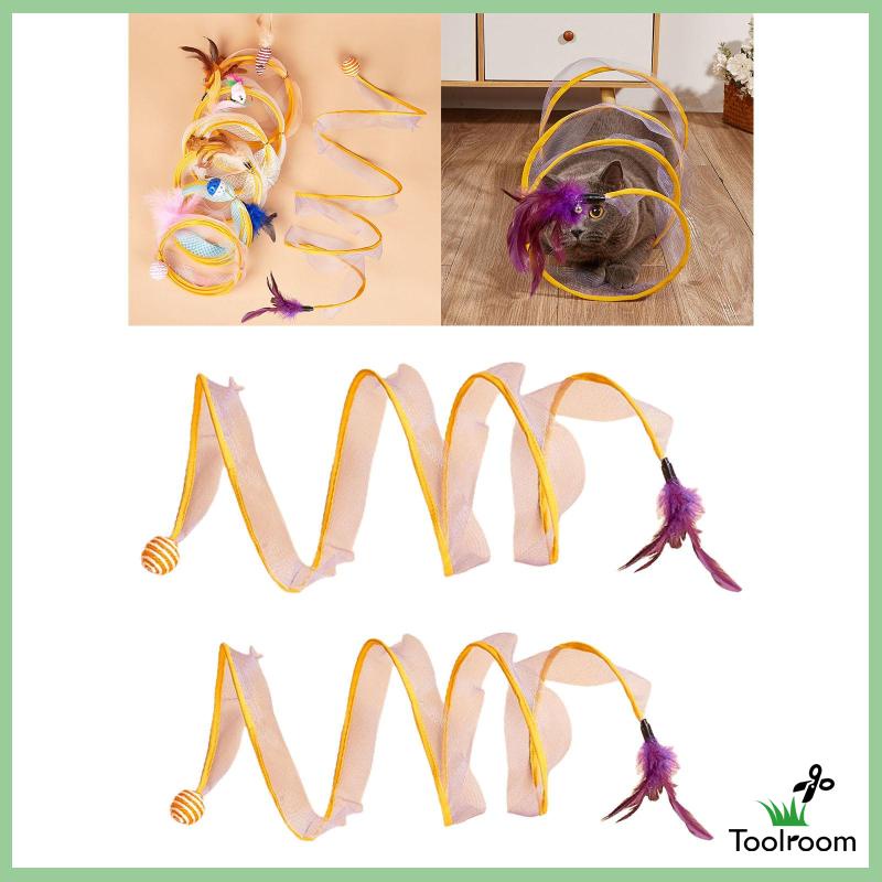 Đường Hầm Gấp Gọn Hình Chữ S Dành Cho Mèo Cưng Trong Nhà