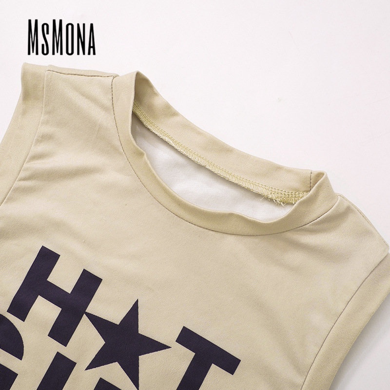 Áo Tank Top Cổ Tròn Dáng Ôm In Chữ Thời Trang 2023 Cho Nữ