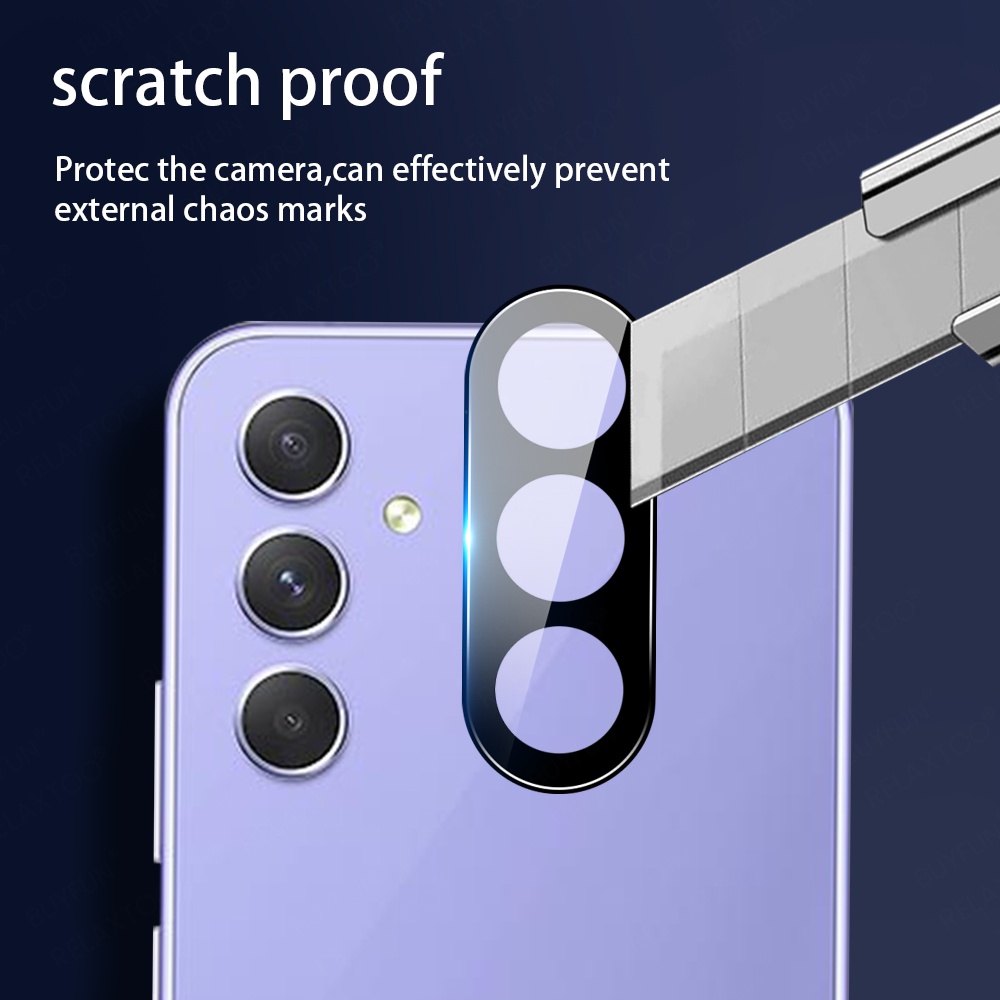 3DLB For Samsung Galaxy A54 A34 A14 A73 A53 A23 A32 A72 A52 4G 5G 3D Curved Tempered Glass Rear Camera Back Lens Protect Cap ProtectIve film