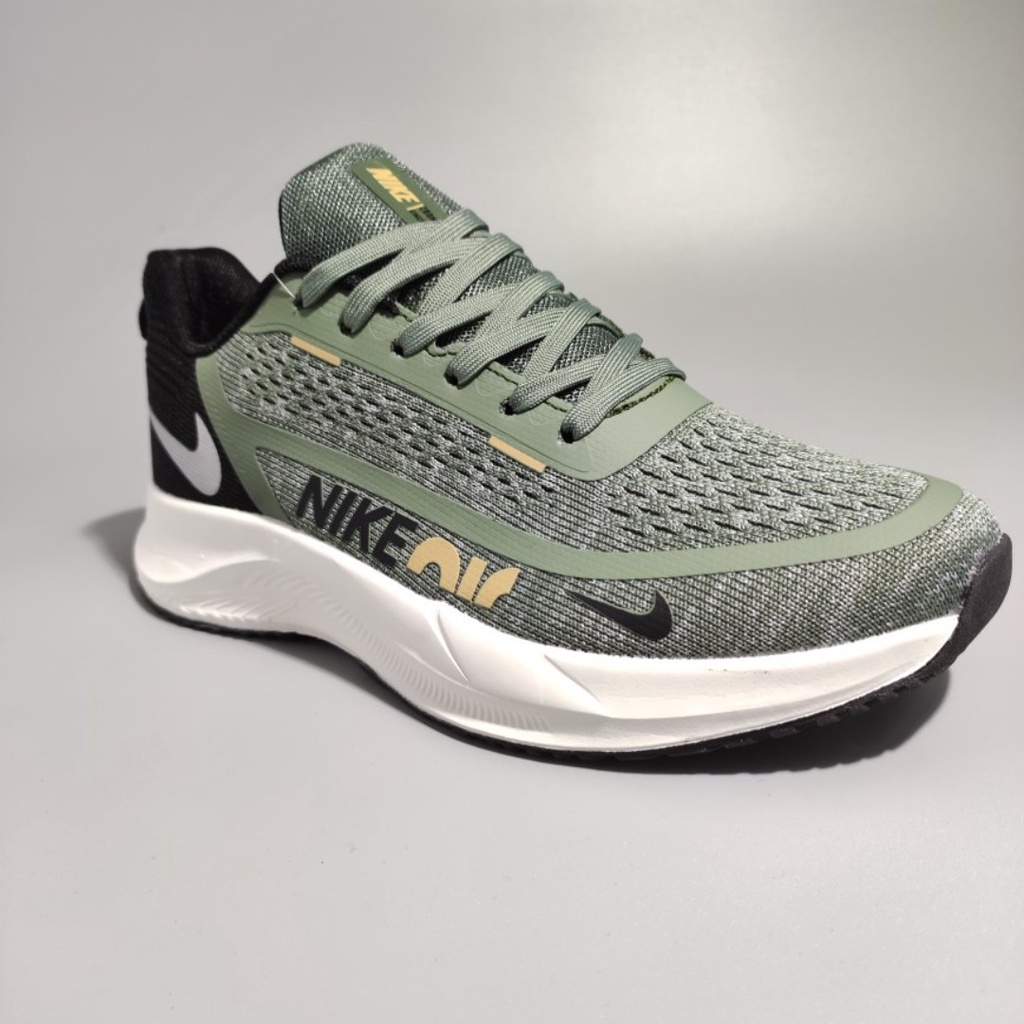 Giày thể thao nam thời trang màu xanh rêu cực đẹp cao cấp Full Box - Giày chạy bộ tập gym nam full pk